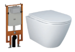 Bàn cầu treo tường RAK-RESORT RST23500A + Két nước âm tường NEOFS04RAK8C