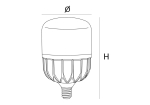  Bóng LED Bulb Panasonic 40W Ánh Sáng Trắng NLB406