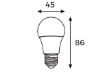  Bóng LED Bulb Panasonic 3W Ánh Sáng Vàng NLB033