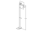 Vòi đặt sàn cho bồn tắm PASSION RAK13070.RG1 + Bộ trộn vòi bồn âm sàn 88088 - BVCRAK10