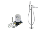 Vòi đặt sàn cho bồn tắm KLUDI BALANCE 525900575 + Bộ trộn vòi bồn âm sàn 88088 - BVCRAK13