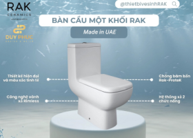 BÀN CẦU MỘT KHỐI RAK – VẺ ĐẸP HIỆN ĐẠI KẾT HỢP CÔNG NGHỆ ĐỈNH CAO