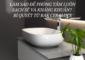 Làm Sao Để Phòng Tắm Luôn Sạch Sẽ và Kháng Khuẩn? Bí Quyết Từ RAK Ceramics