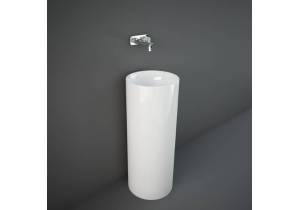 Chậu đặt sàn đúc nguyên khối không có lỗ thoát tràn PETFS13600AWHA +  RAK-DES BOTTLE TRAP BTRFSPPR001