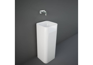 Chậu đặt sàn đúc nguyên khối không có lỗ thoát tràn PETFS23600AWHA + RAK-DES BOTTLE TRAP BTRFSPPR001