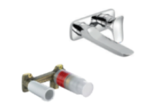 Vòi lavabo âm tường nóng lạnh KLUDI Amba 532440575 + Bộ trộn vòi lavabo âm tường 38243 - BVCRAK02