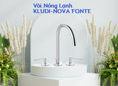 Vòi chậu 3 lỗ nóng lạnh KLUDI-NOVA FONTE 201430515