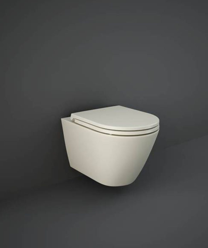 Bàn cầu treo tường RAK-RESORT, nắp đóng êm dễ tháo rời