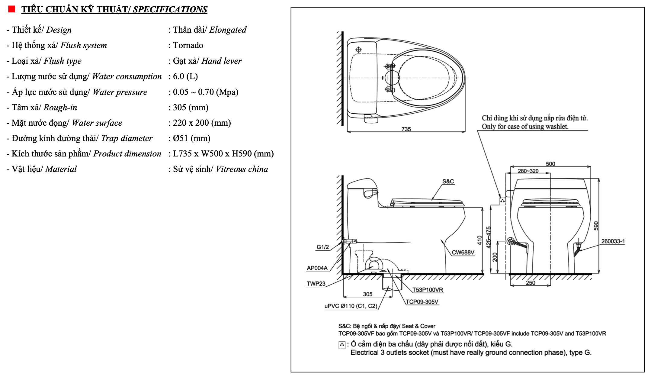 bàn cầu một khổi nắp rửa cơ toto washlet MS688E2