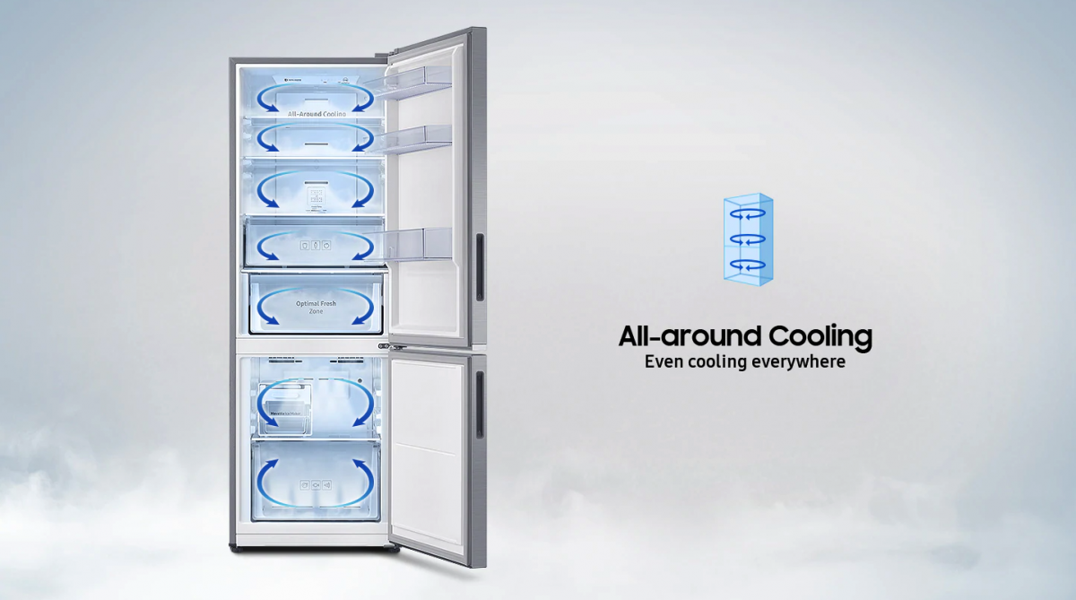Tủ lạnh Samsung hai cửa Ngăn Đông Dưới 307L RB30N4180B1/SV